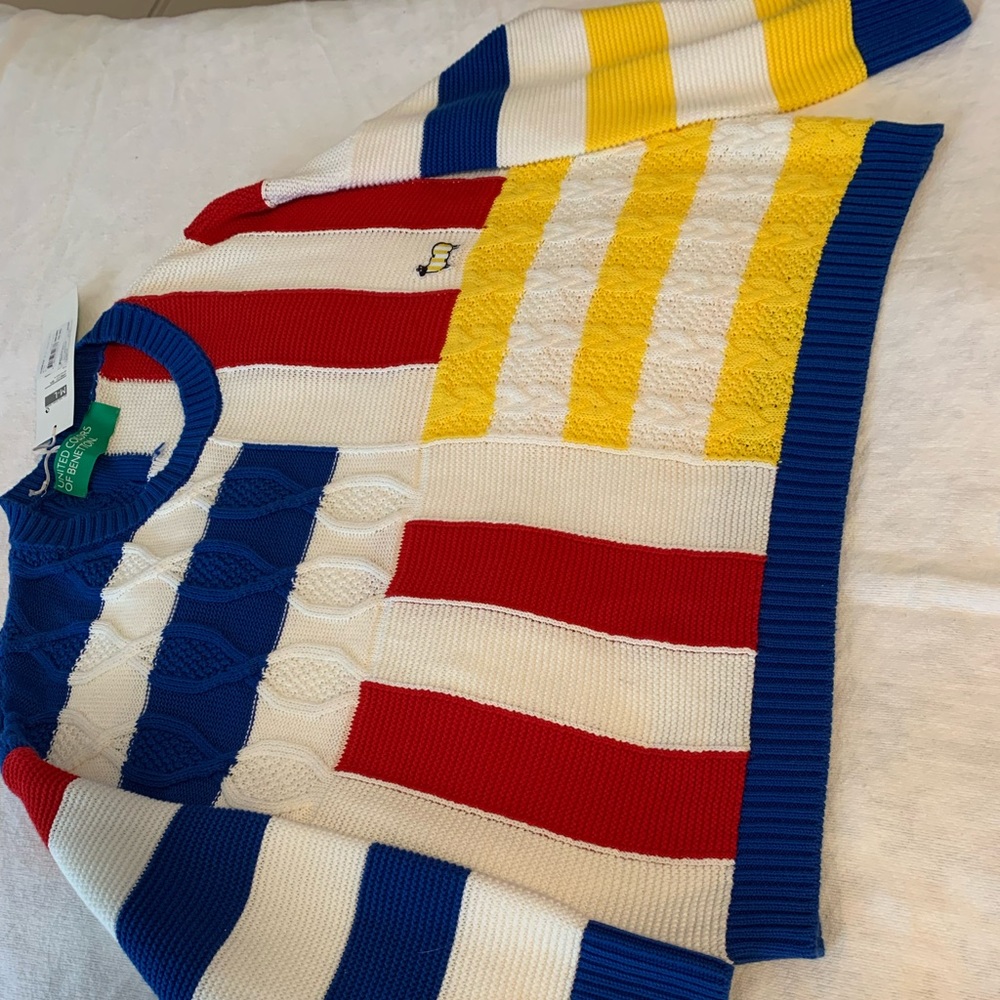 United color of Benetton light sweater 100% cotton size M/L new with tag